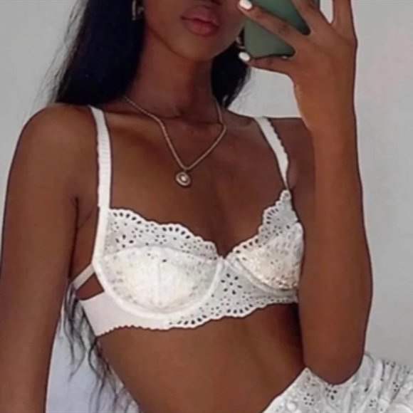 For Love And Lemons Eyelet Bra